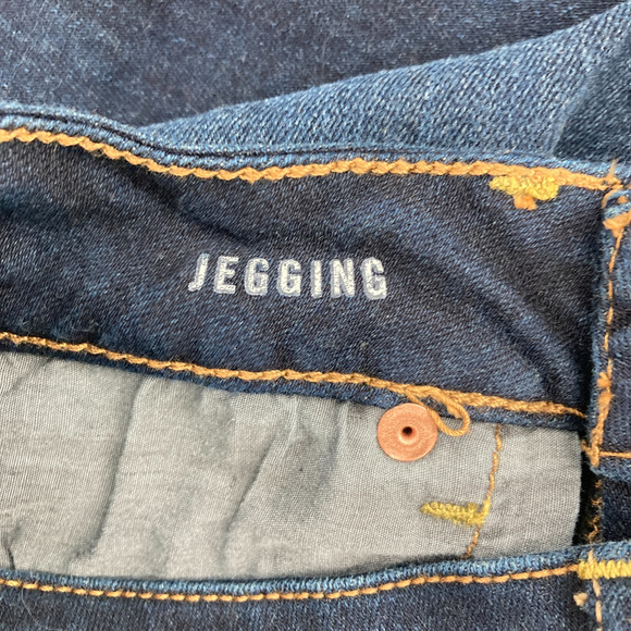 Aeropostale Low Rise Dark Wash Skinny Jeans Leggings - Picture 7 of 11